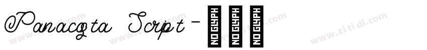 Panacosta Script字体转换 Panacosta Script字体转换